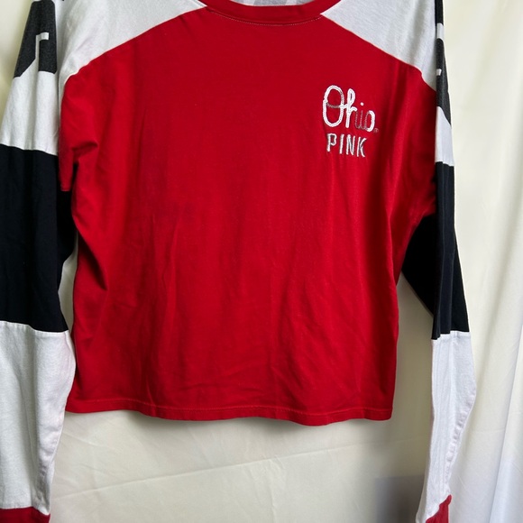 Victoria's Secret Tops - Victoria's Secret Pink Red and Black Women's  Ohio Jersey